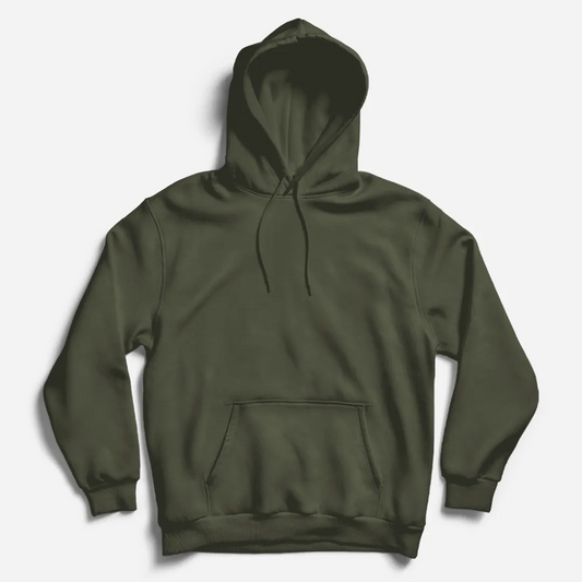 Olive Green Pullover Hoodie