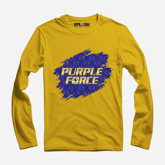 Purple Force Full Sleeve T-Shirt