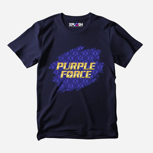 Purple Force Half Sleeve T-Shirt