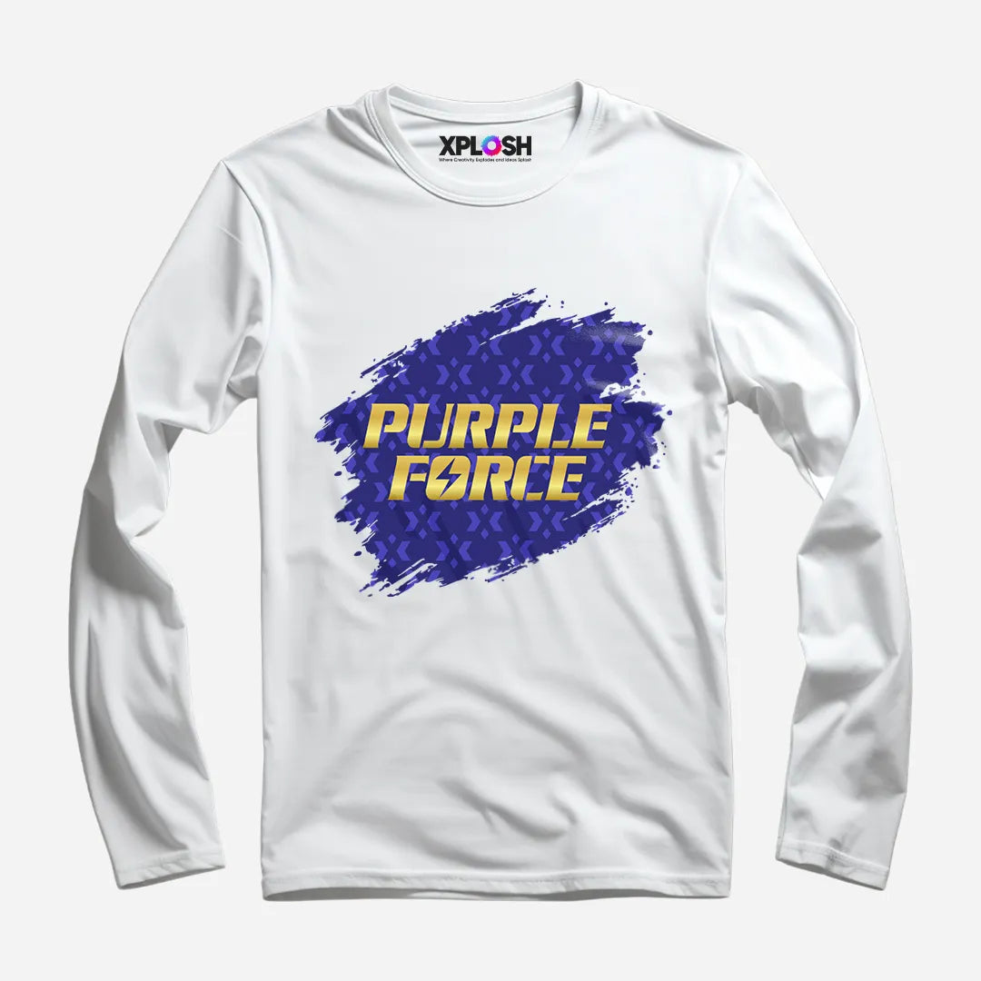 Purple Force Full Sleeve T-Shirt