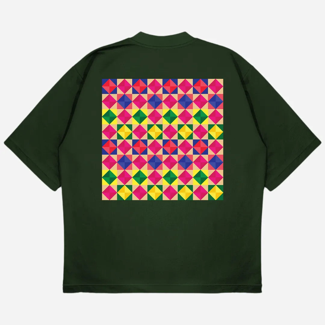 Phulkari Drop Shoulder T-Shirt