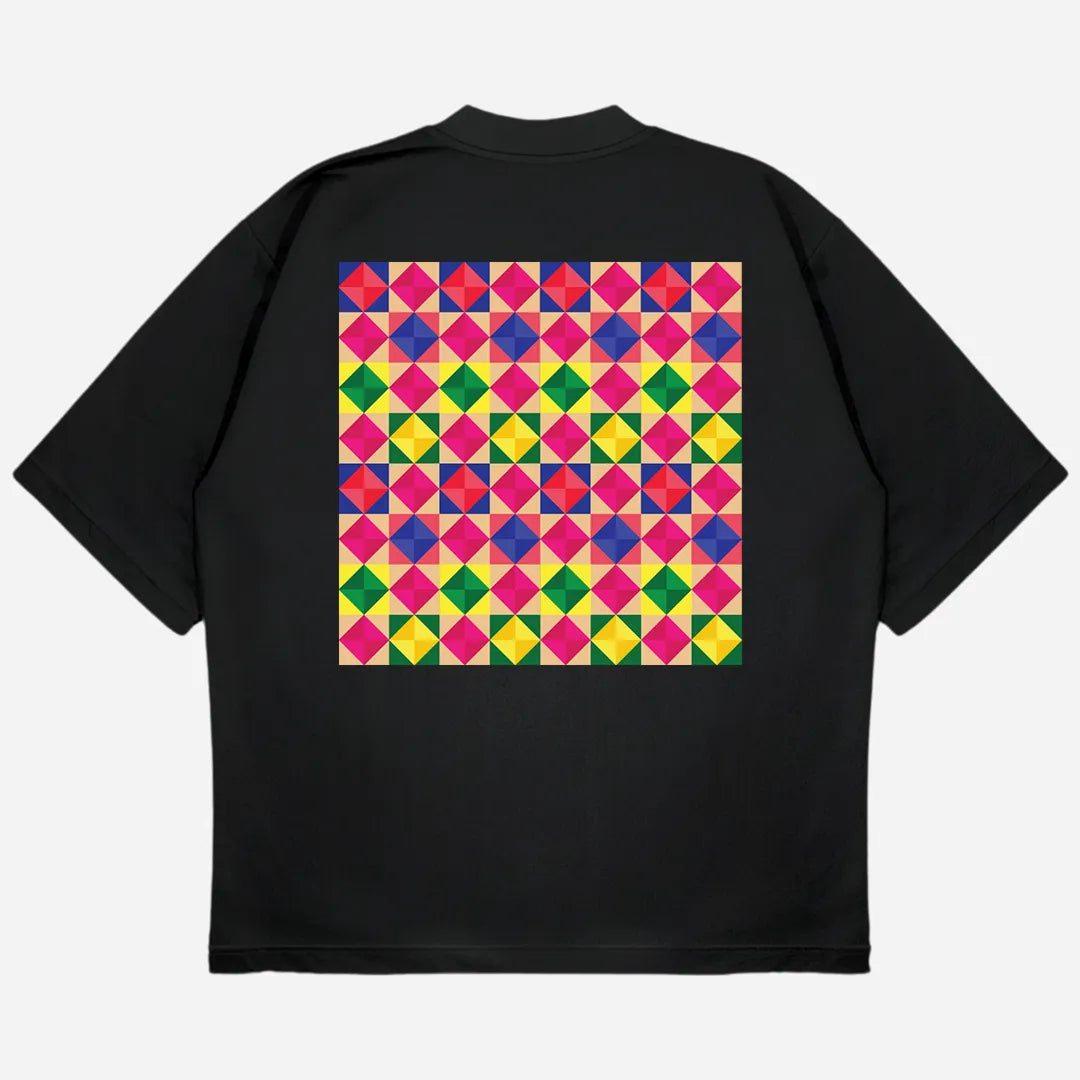 Phulkari Drop Shoulder T-Shirt