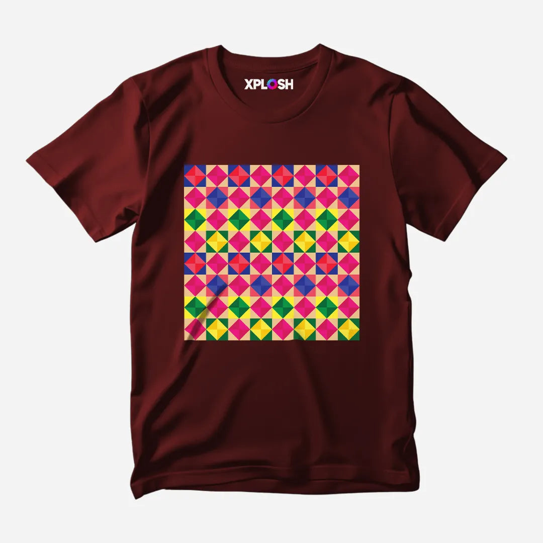 Phulkari Half Sleeve T-Shirt