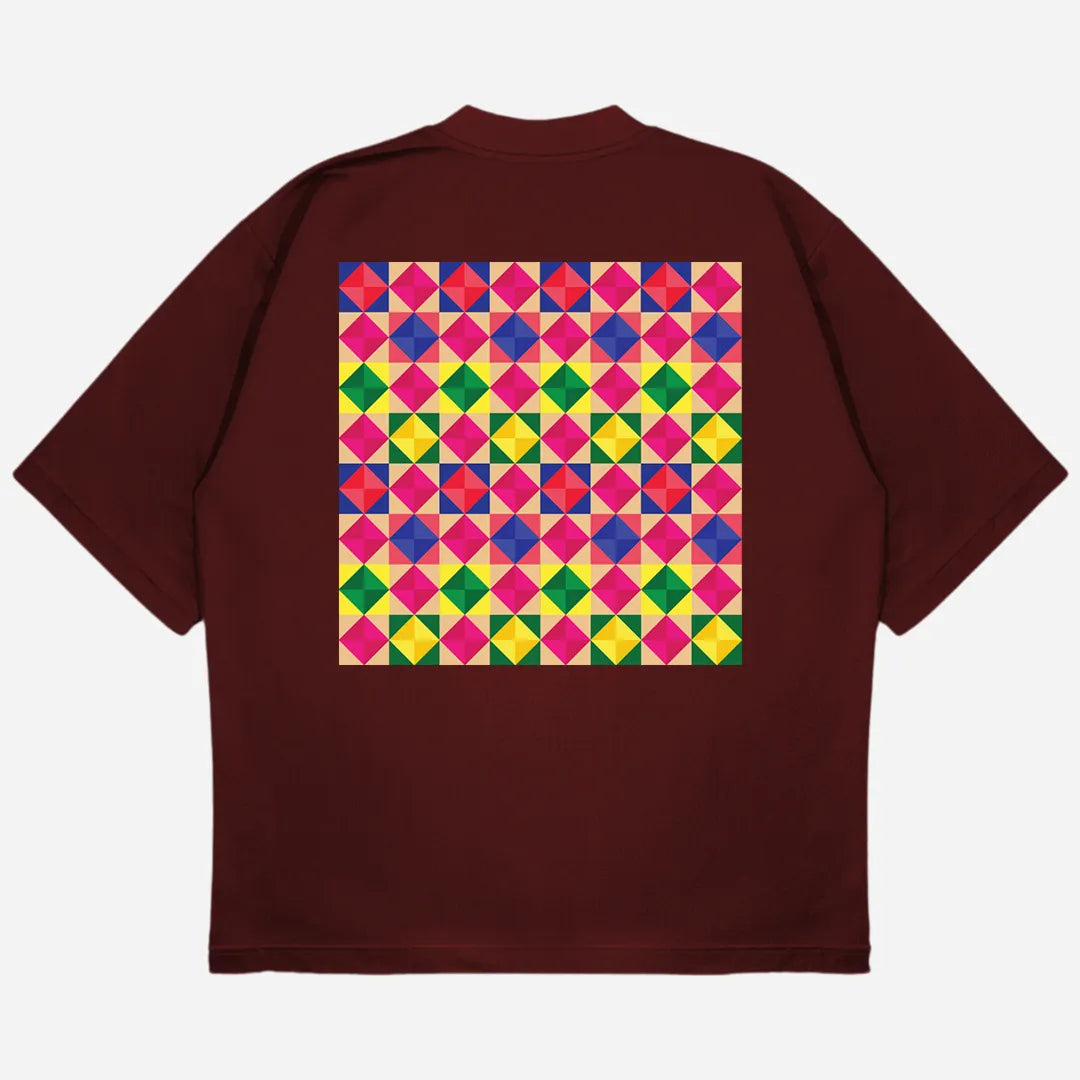 Phulkari Drop Shoulder T-Shirt