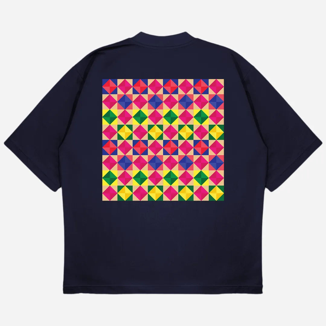Phulkari Drop Shoulder T-Shirt