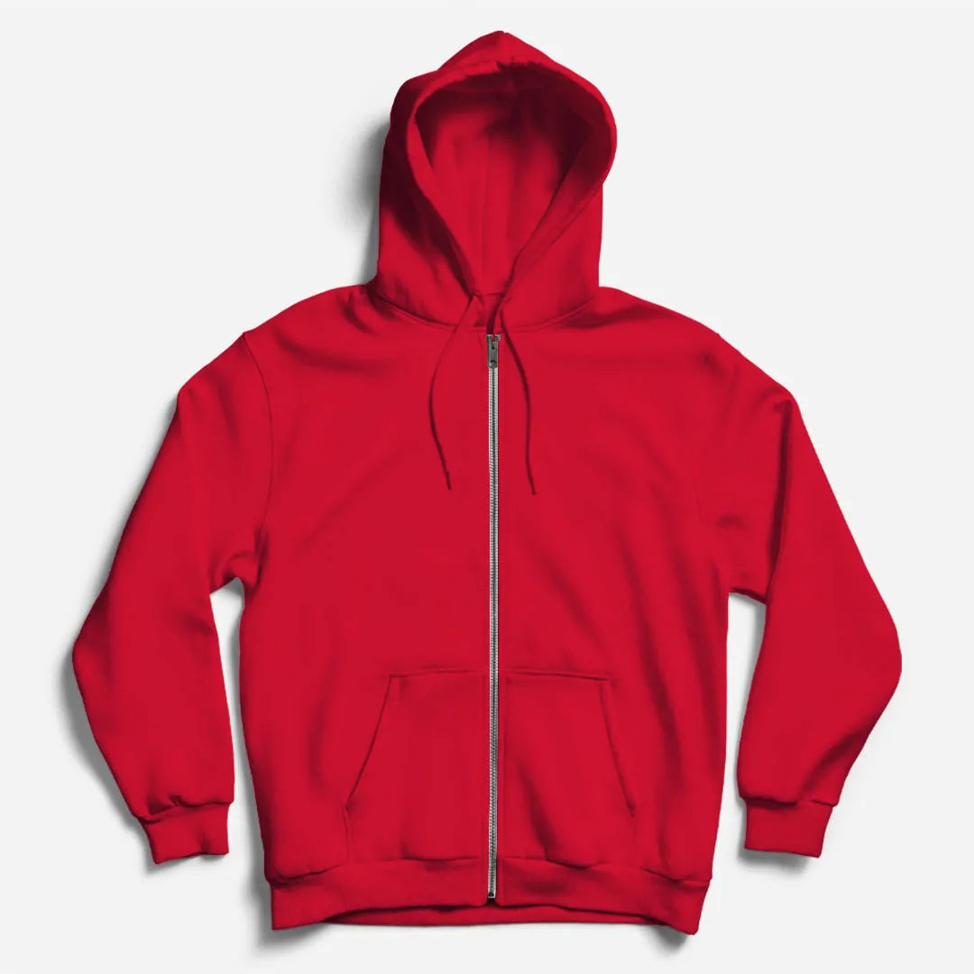 Red Zipper Hoodie