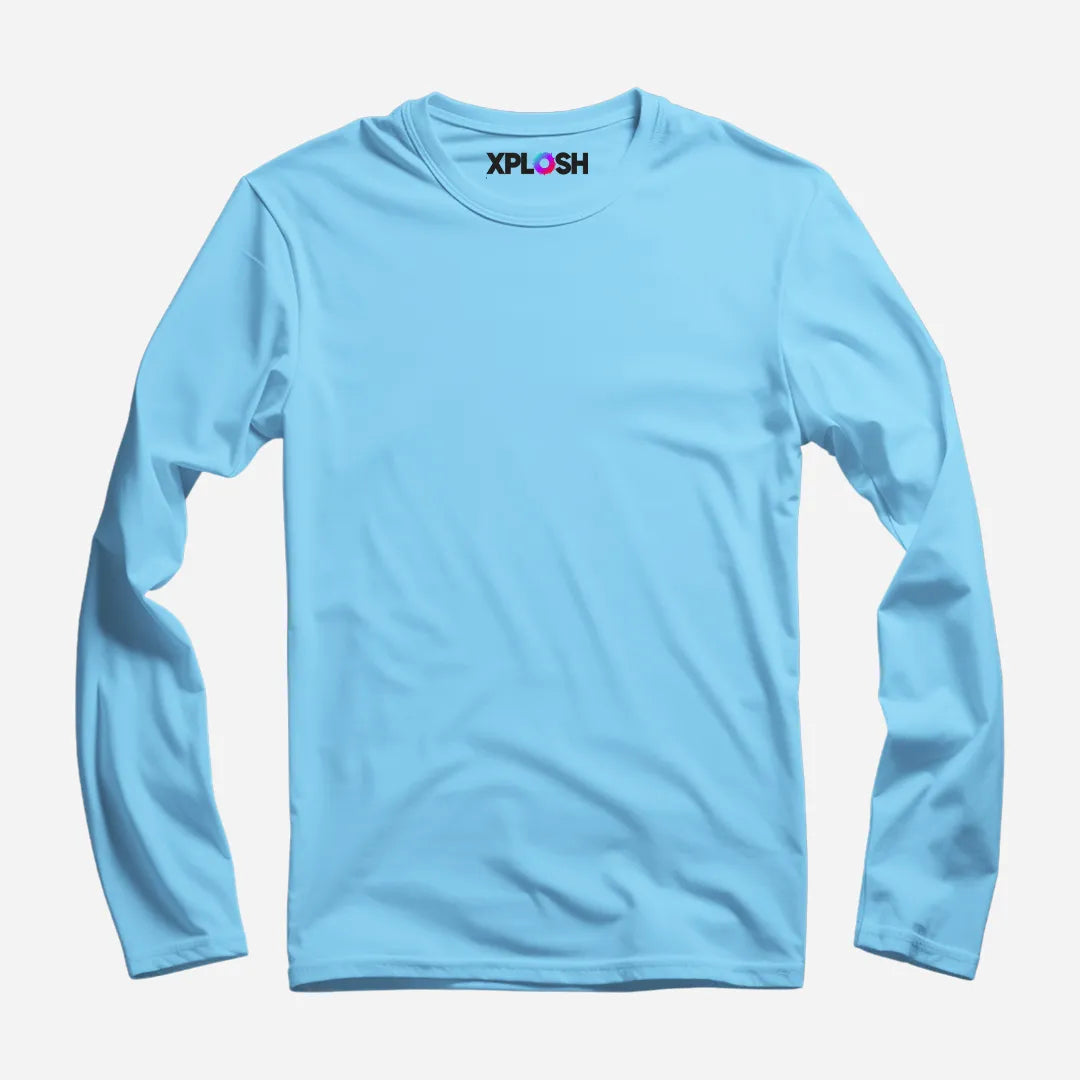 Sky Blue Full Sleeve T-Shirt