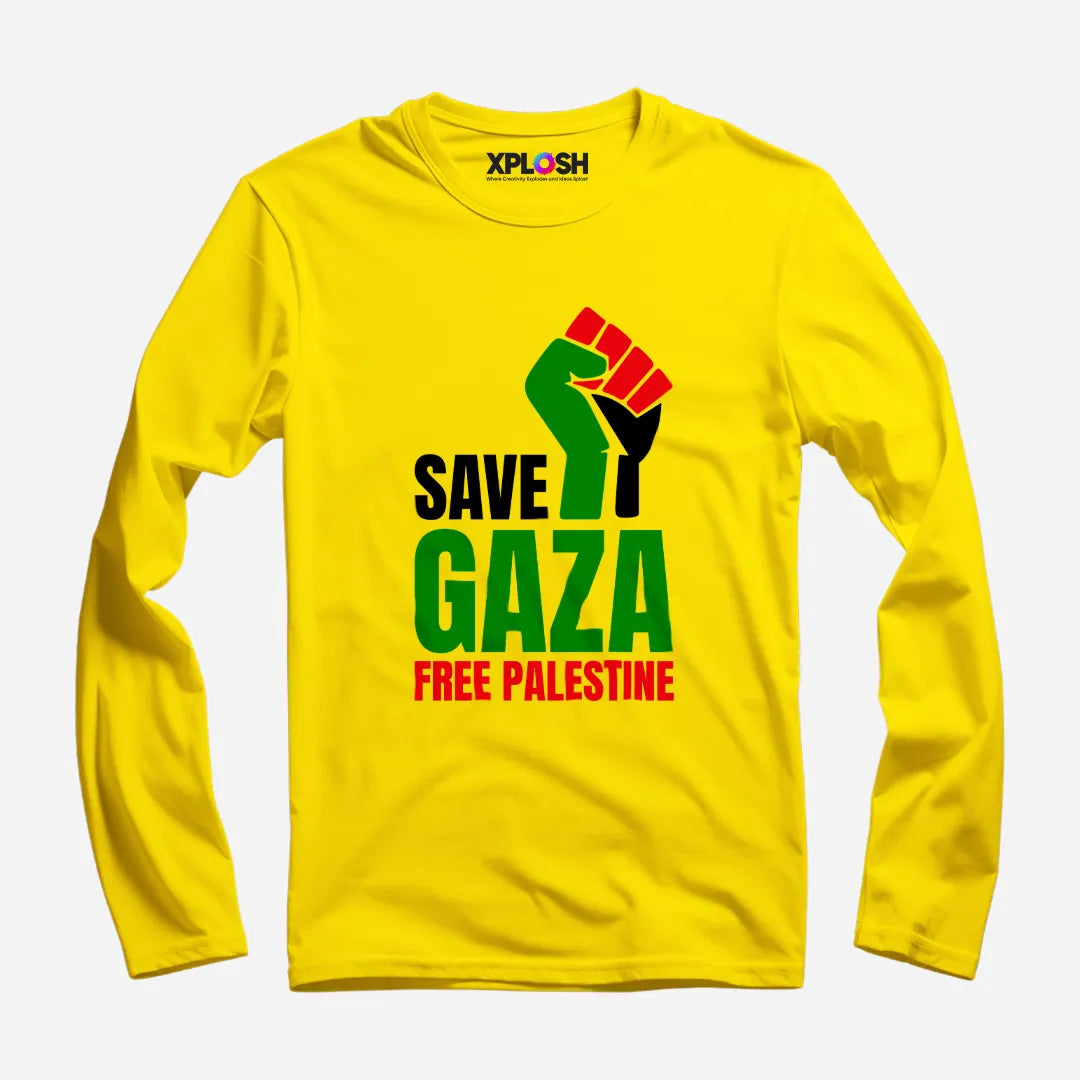 Save Gaza Full Sleeve T-Shirt
