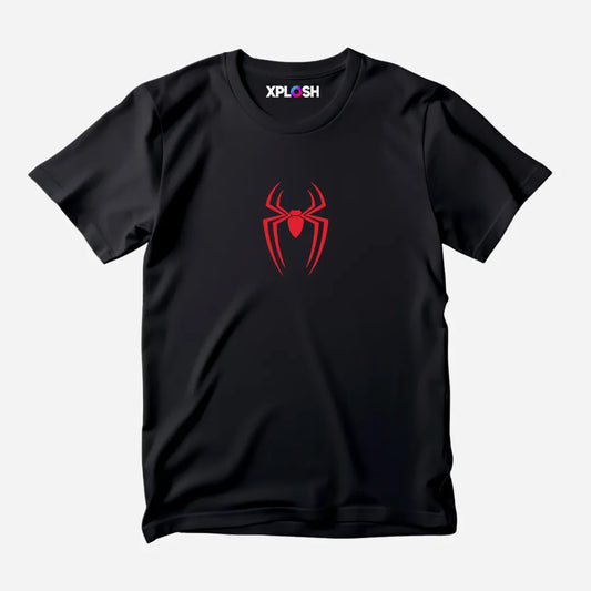 Spiderman Sigil Half Sleeve T-Shirt