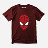 Spiderman Visage Half Sleeve T-Shirt