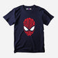 Spiderman Visage Half Sleeve T-Shirt