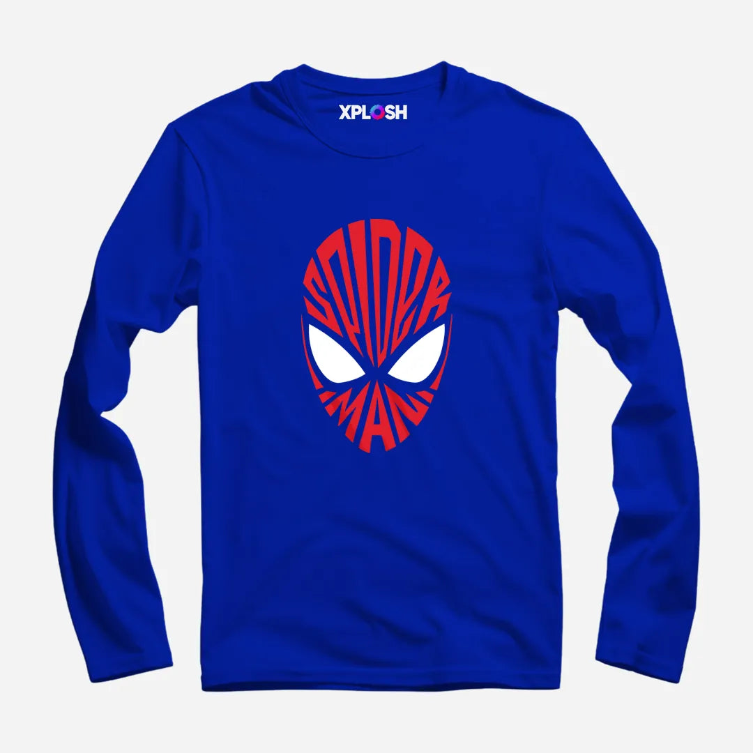 Spiderman Visage Full Sleeve T-Shirt