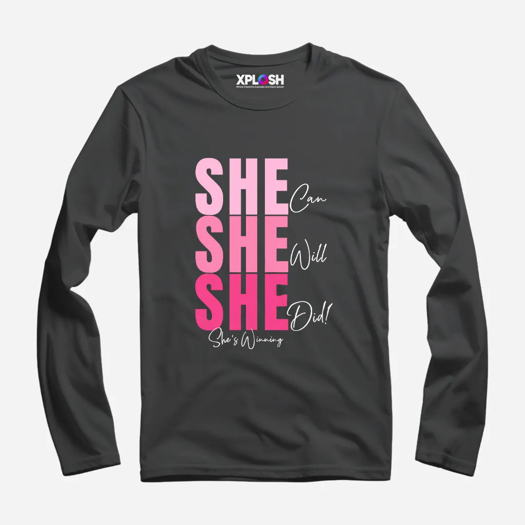 She Full Sleeve T-Shirt