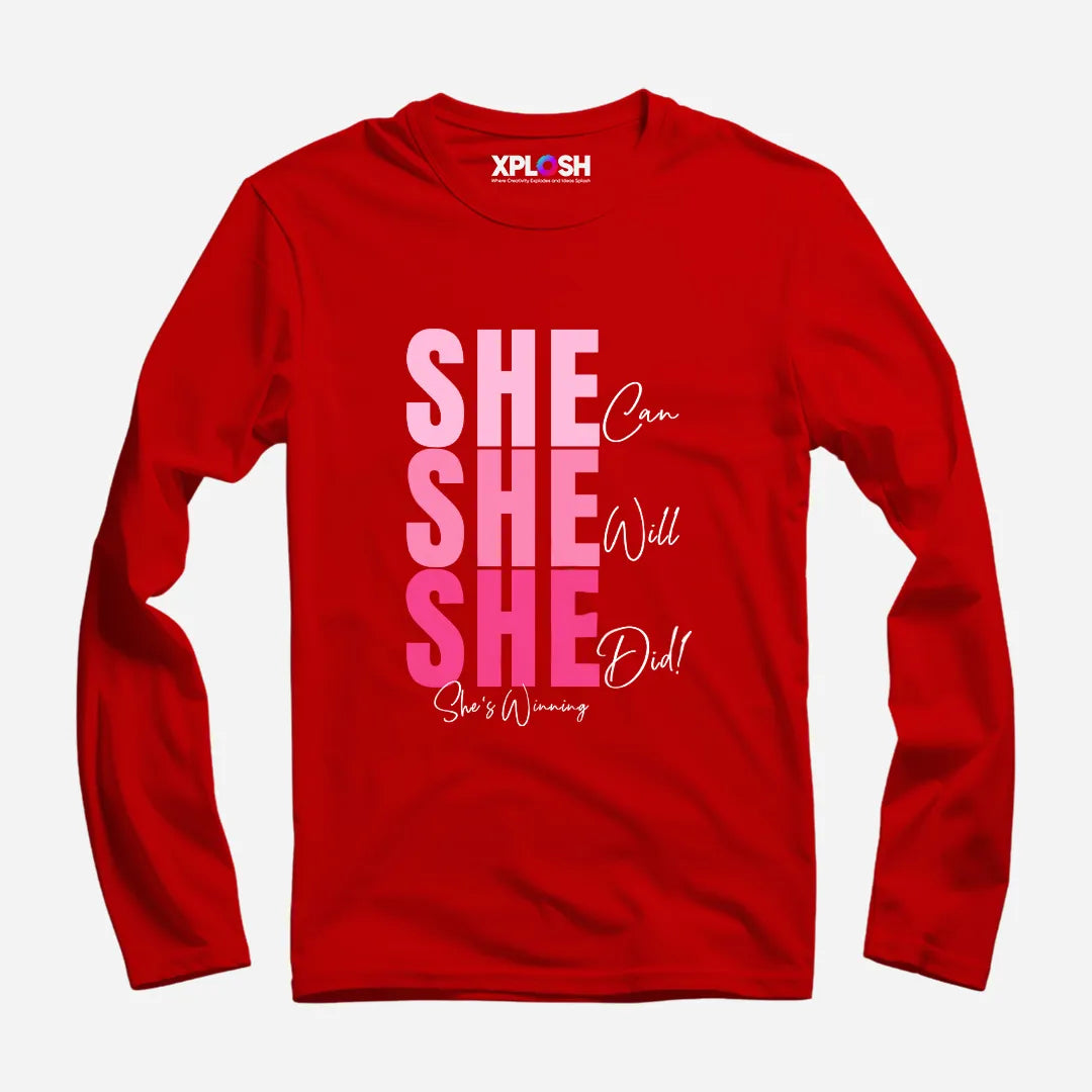 She Full Sleeve T-Shirt