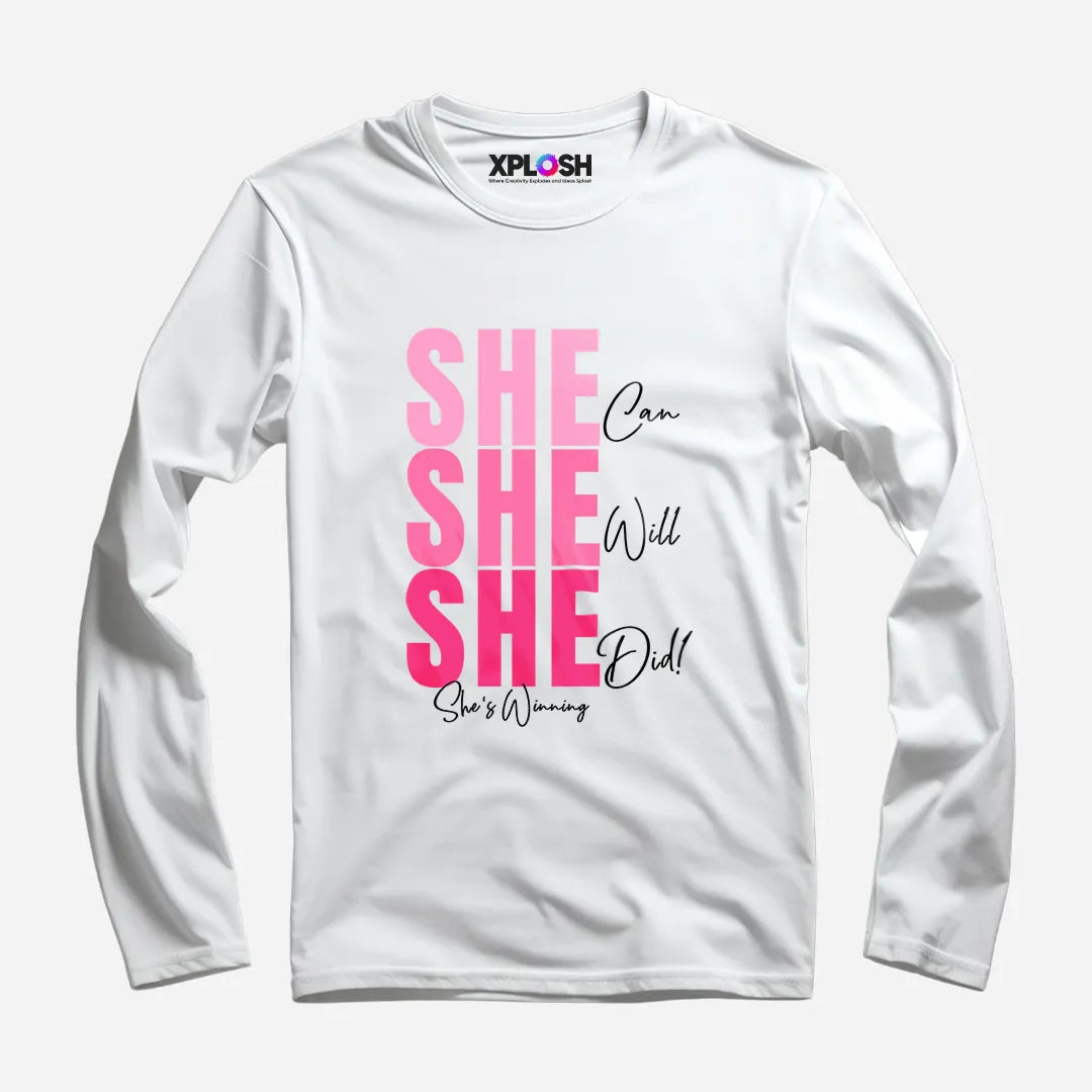 She Full Sleeve T-Shirt