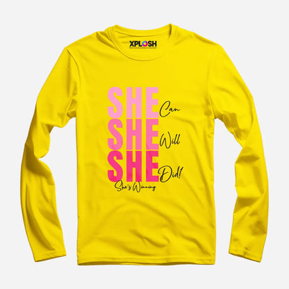 She Full Sleeve T-Shirt