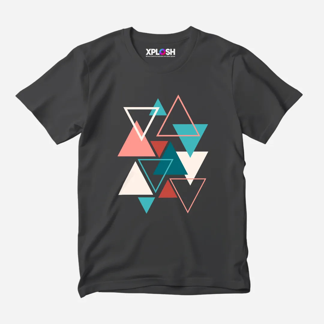 Triangles Half Sleeve T-Shirt