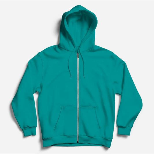 Teal Zipper Hoodie