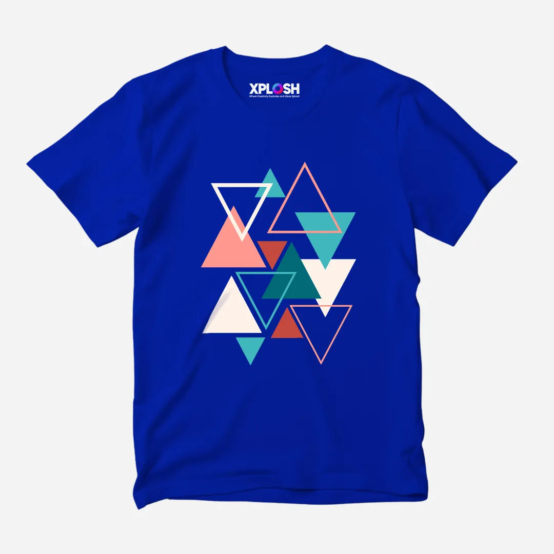 Triangles Half Sleeve T-Shirt