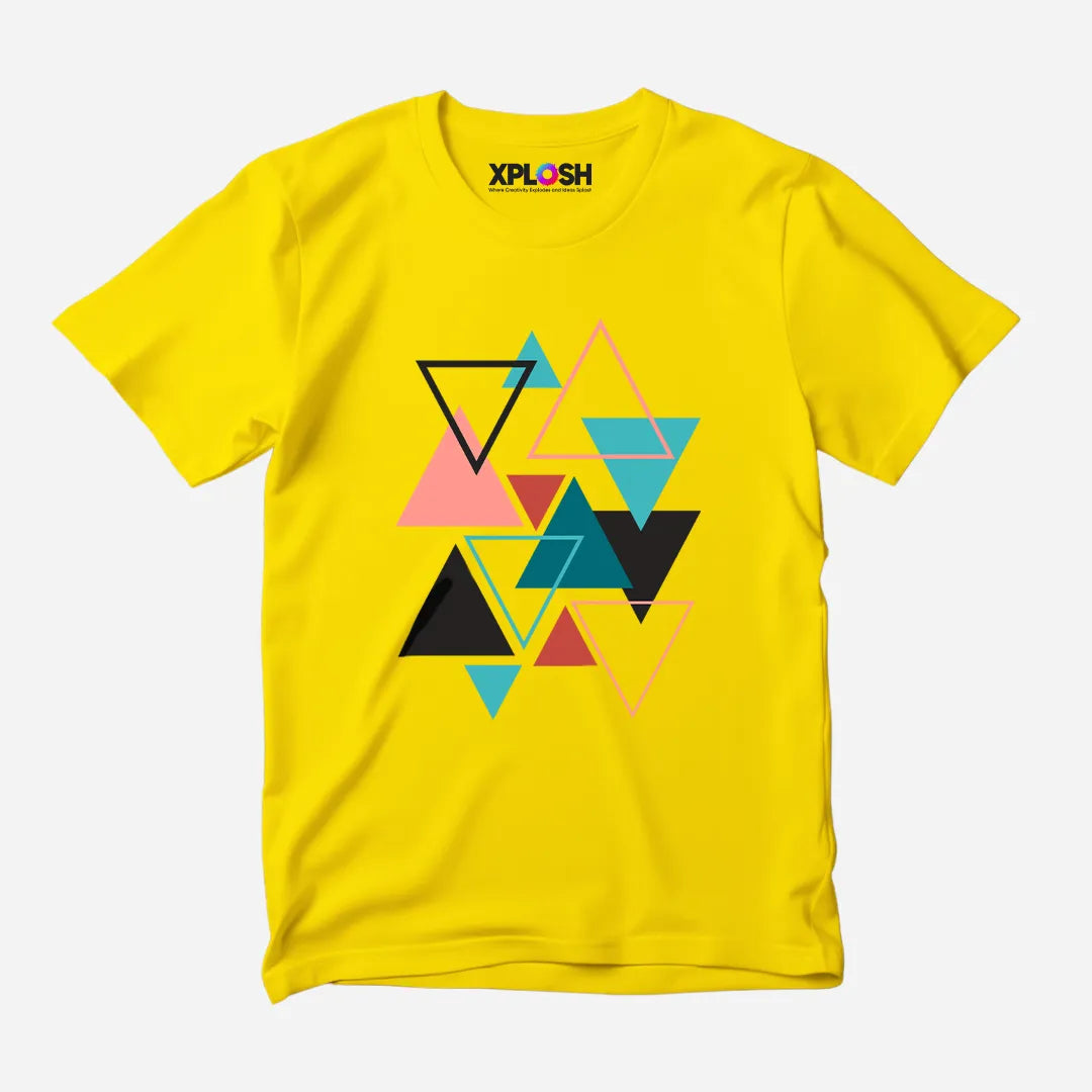 Triangles Half Sleeve T-Shirt