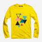 Triangles Full Sleeve T-Shirt