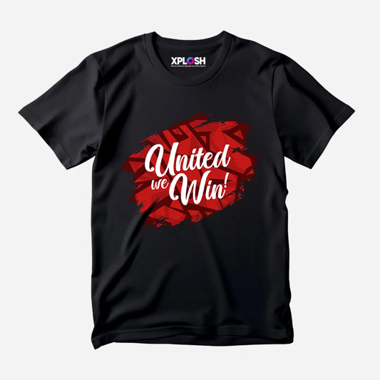 United We Win Half Sleeve T-Shirt