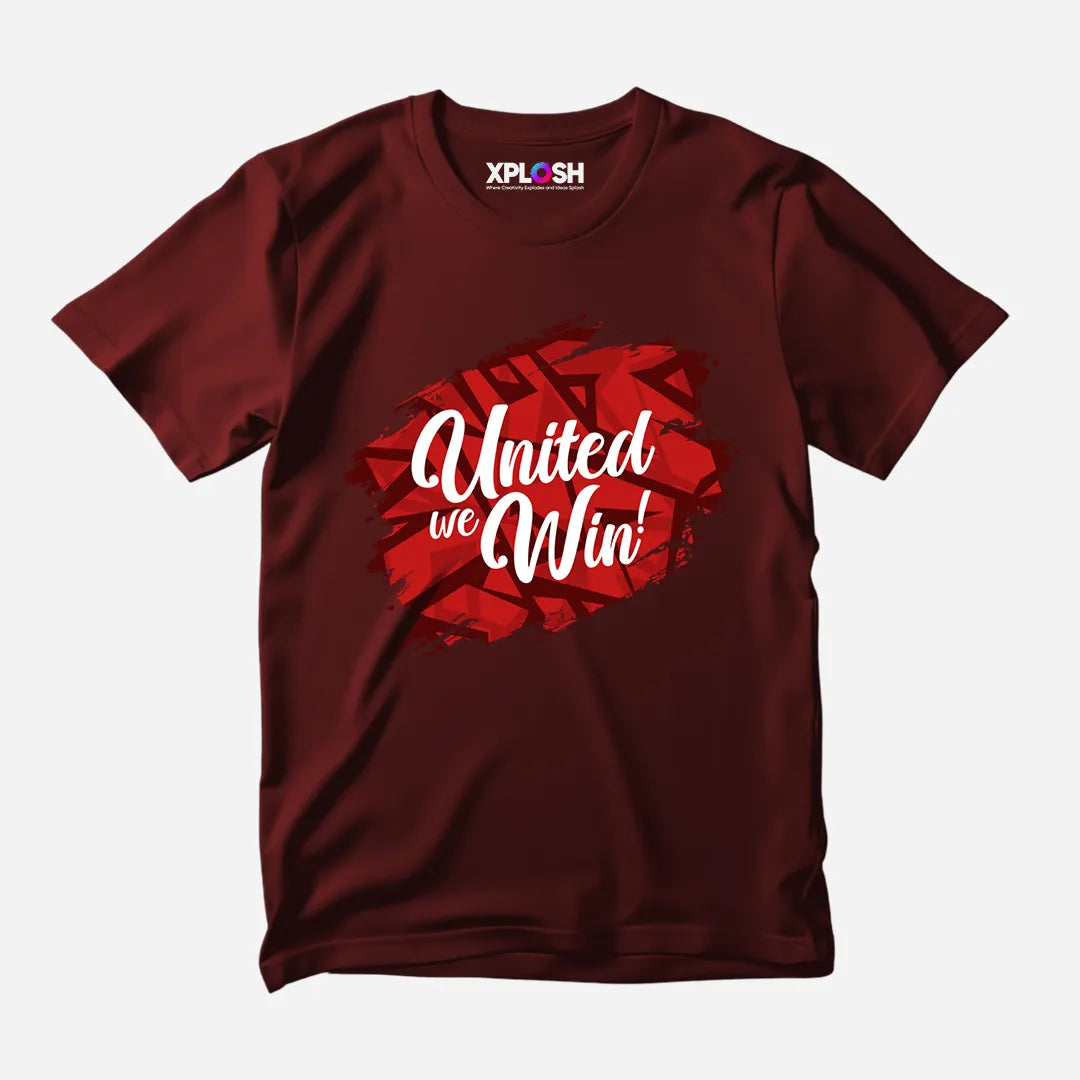 United We Win Half Sleeve T-Shirt