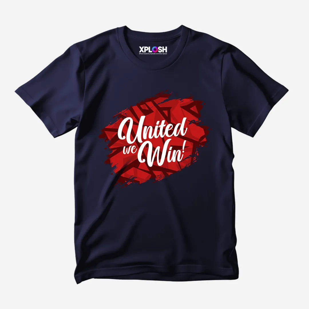 United We Win Half Sleeve T-Shirt