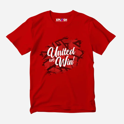 United We Win Half Sleeve T-Shirt