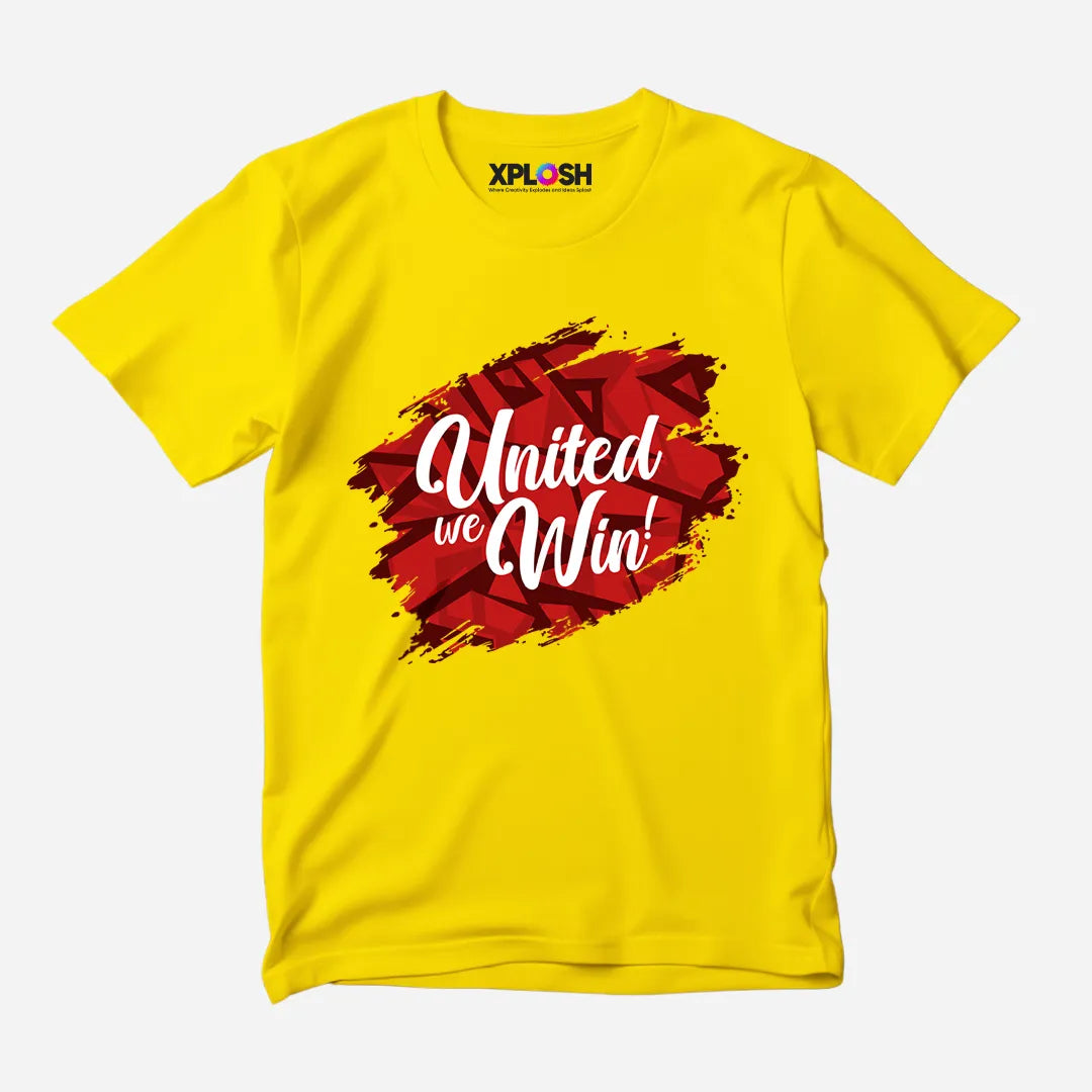 United We Win Half Sleeve T-Shirt