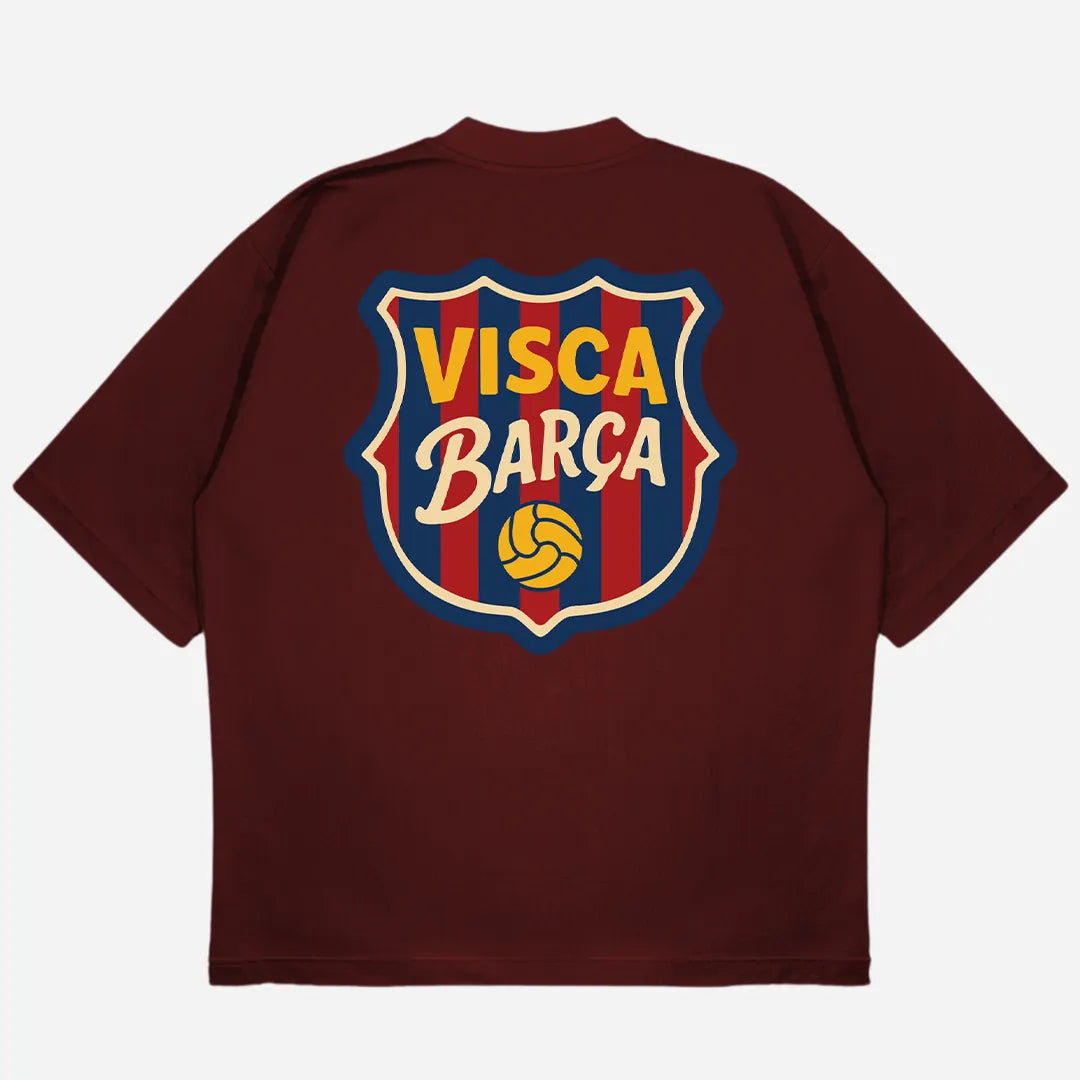 Visca Barca Drop Shoulder T-Shirt