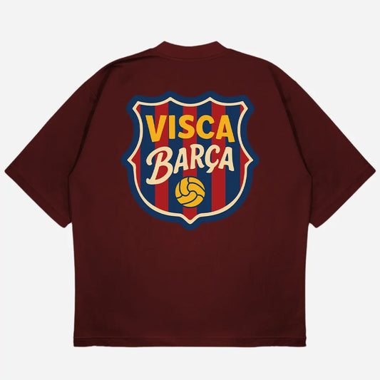 Visca Barca Drop Shoulder T-Shirt