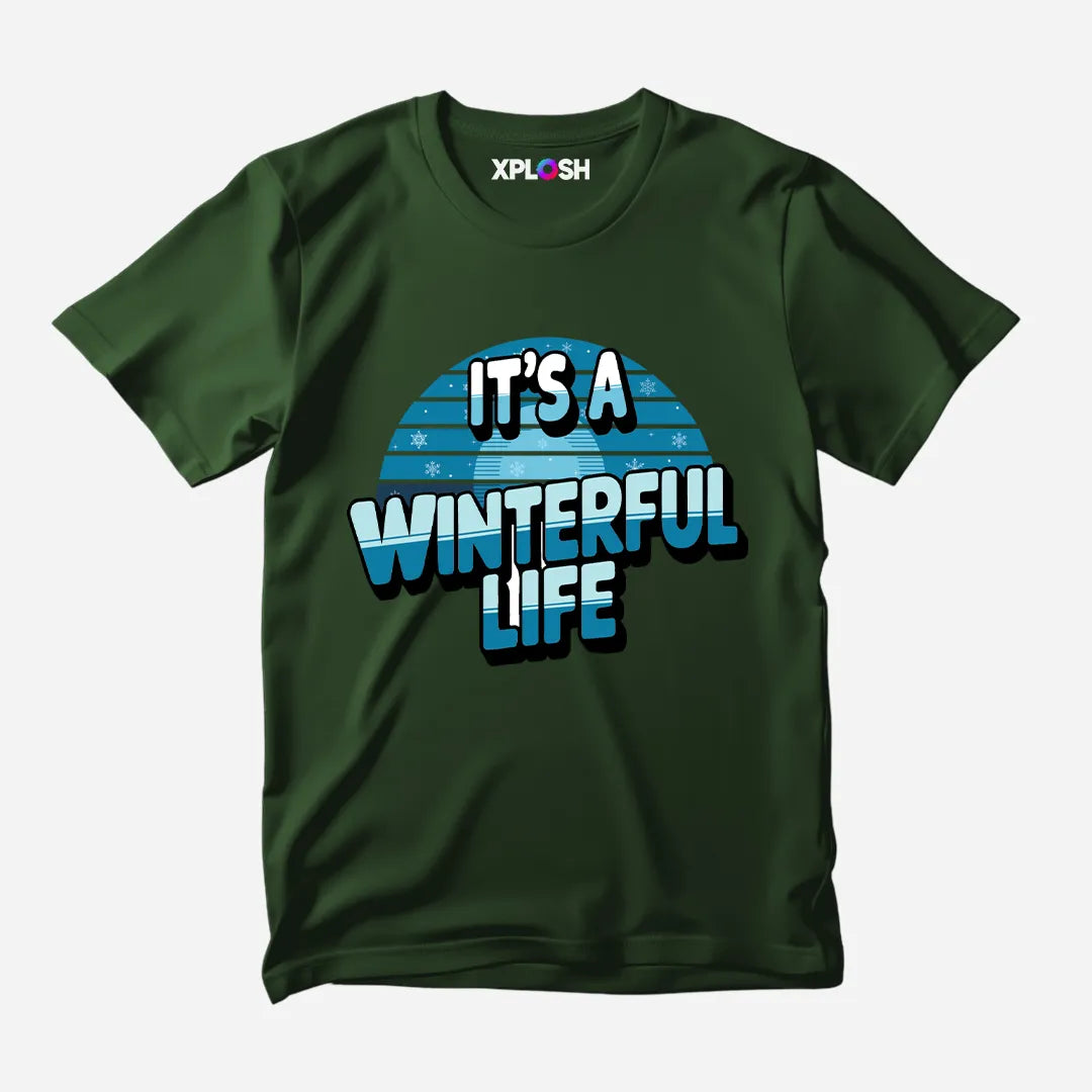 Winterful Life Half Sleeve T-Shirt