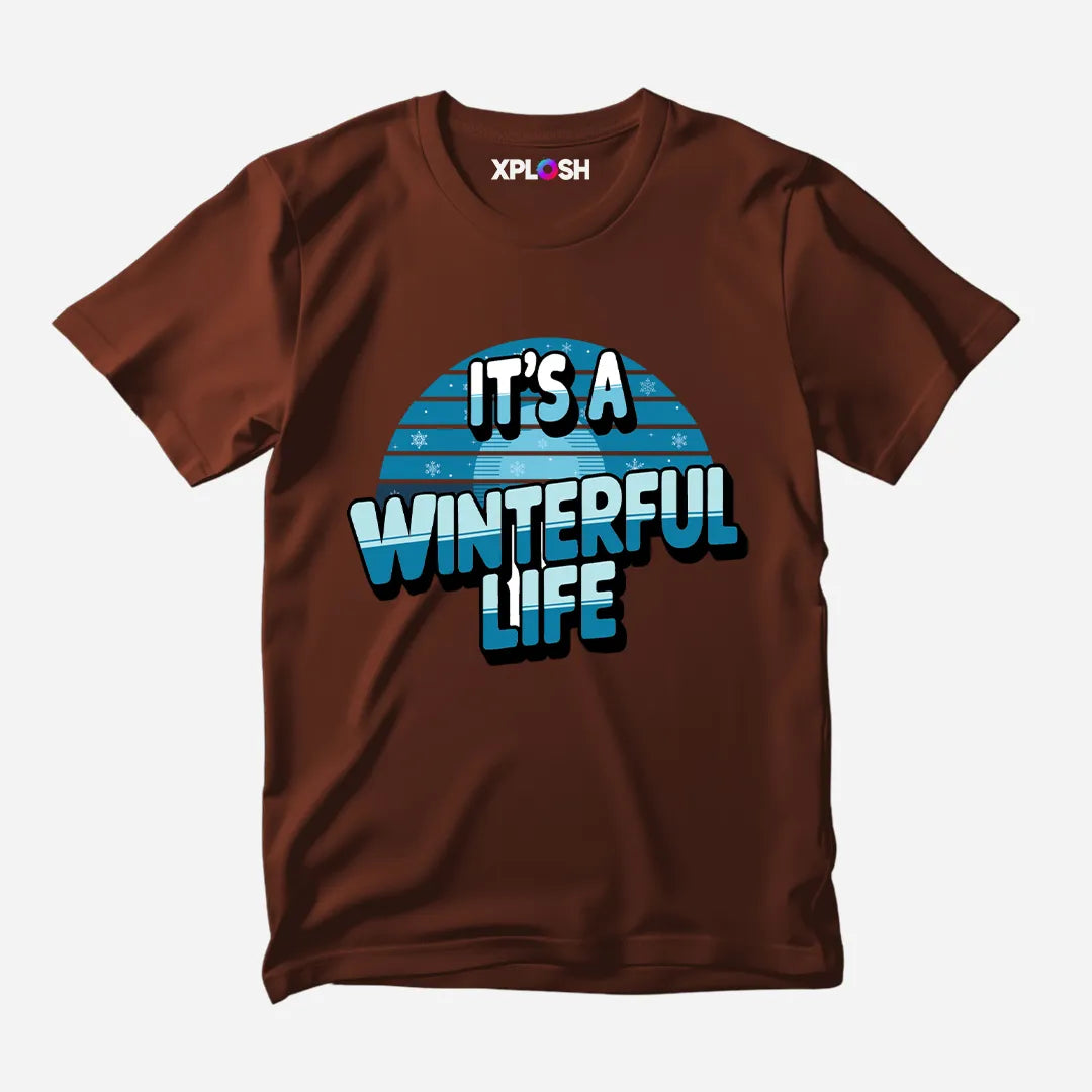 Winterful Life Half Sleeve T-Shirt