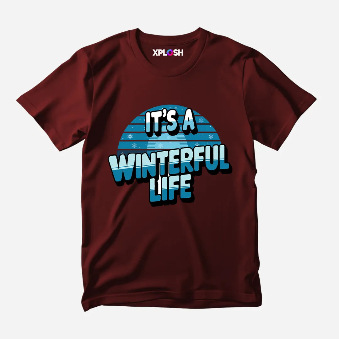 Winterful Life Half Sleeve T-Shirt