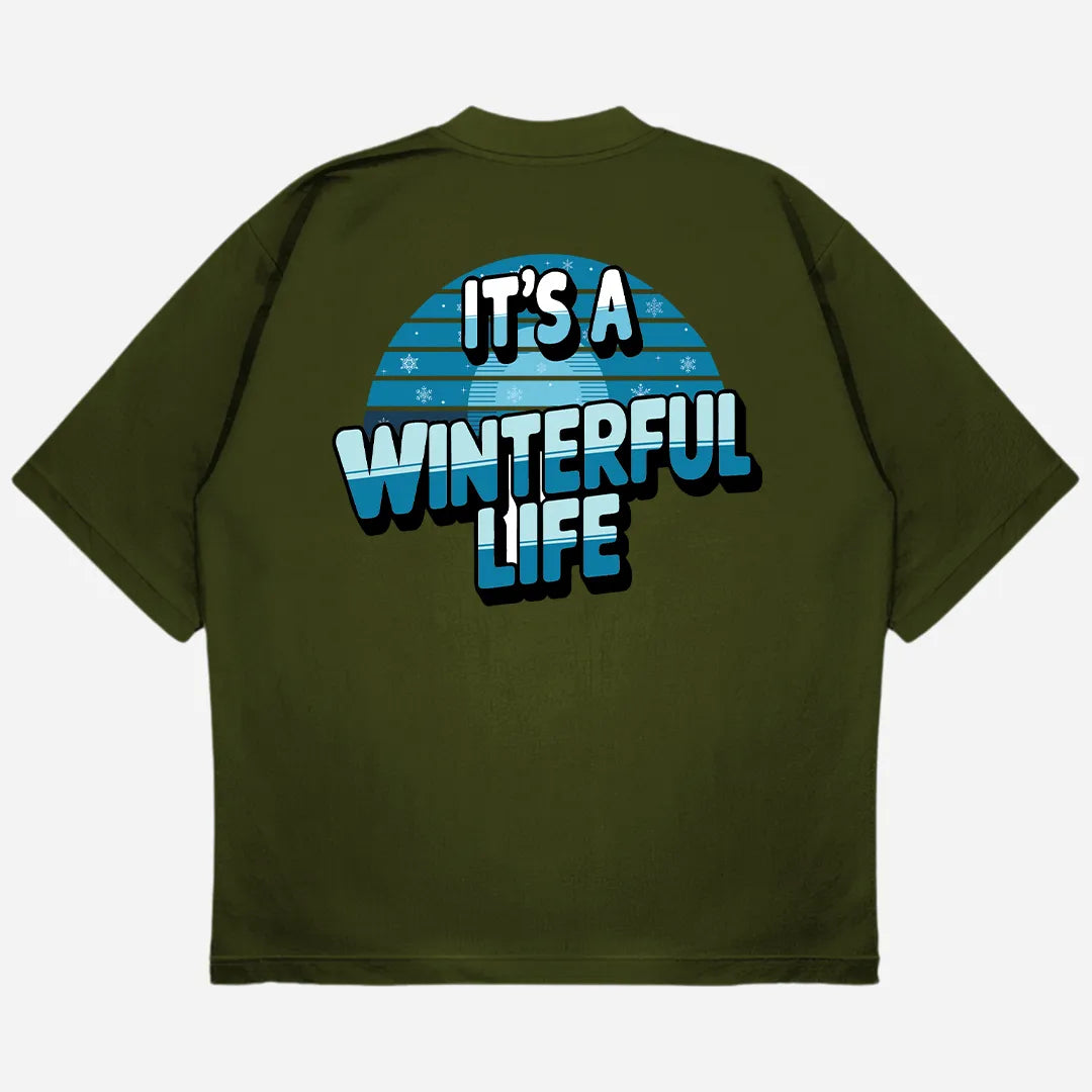Winterful Life Drop Shoulder T-Shirt