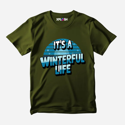 Winterful Life Half Sleeve T-Shirt