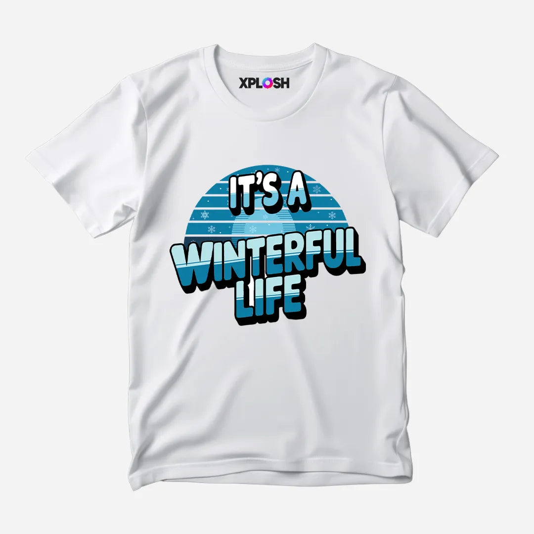 Winterful Life Half Sleeve T-Shirt