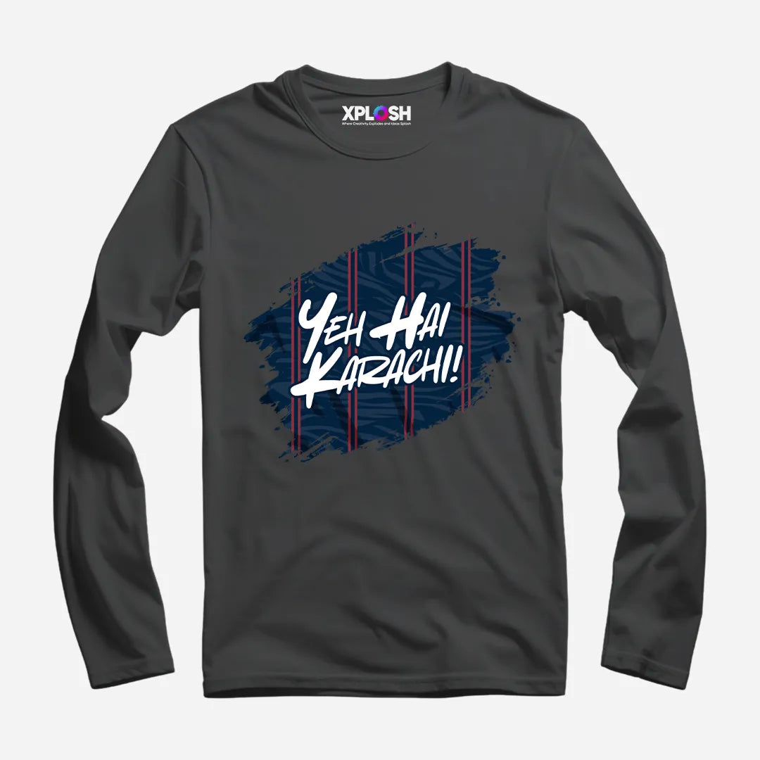 Yeh Hai Karachi Full Sleeve T-Shirt
