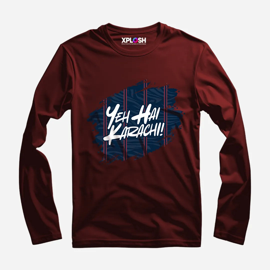 Yeh Hai Karachi Full Sleeve T-Shirt