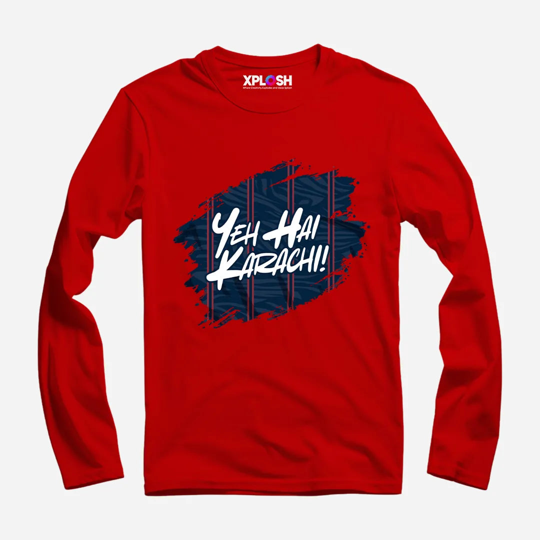 Yeh Hai Karachi Full Sleeve T-Shirt