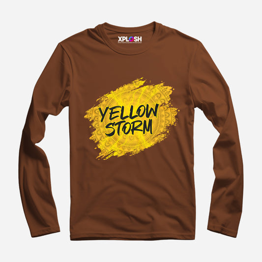 Yellow Storm Full Sleeve T-Shirt