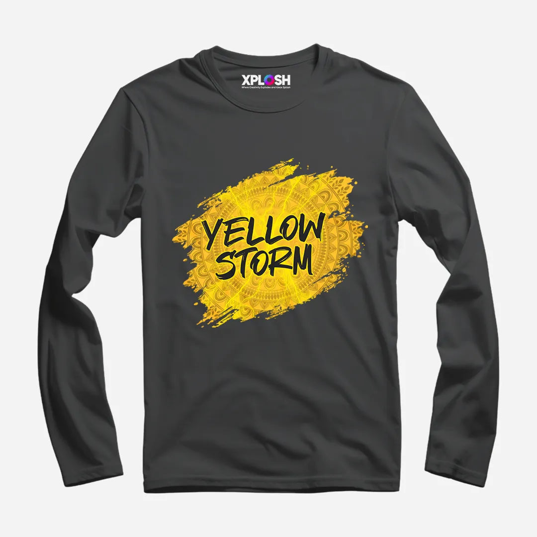 Yellow Storm Full Sleeve T-Shirt