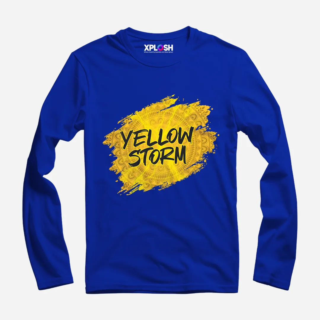 Yellow Storm Full Sleeve T-Shirt