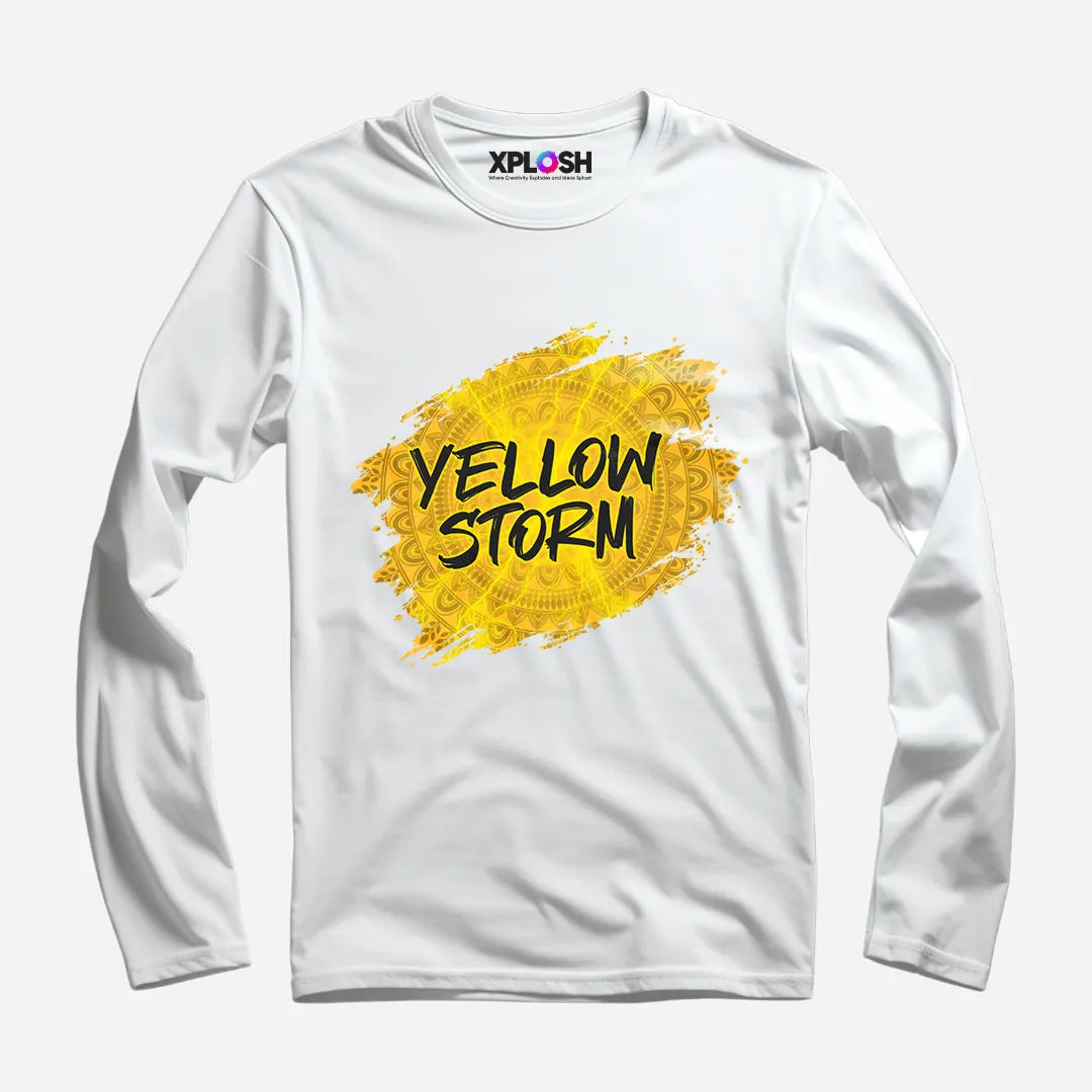 Yellow Storm Full Sleeve T-Shirt