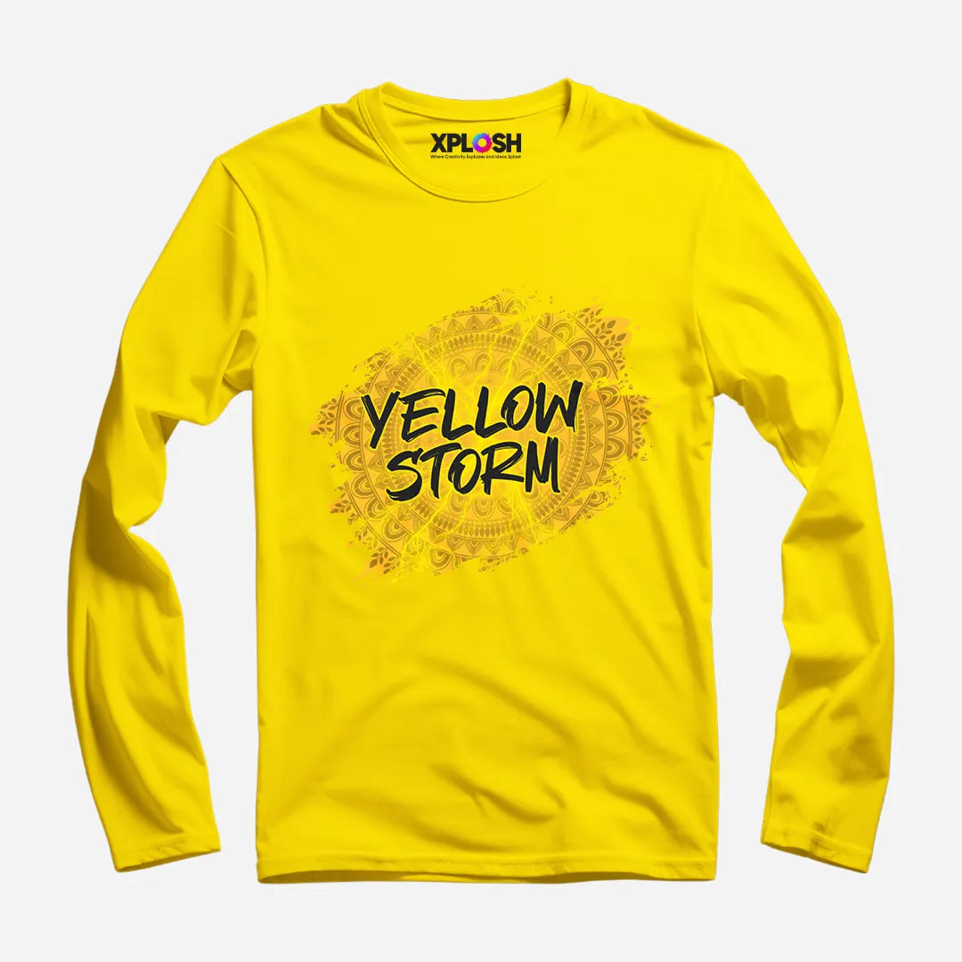 Yellow Storm Full Sleeve T-Shirt